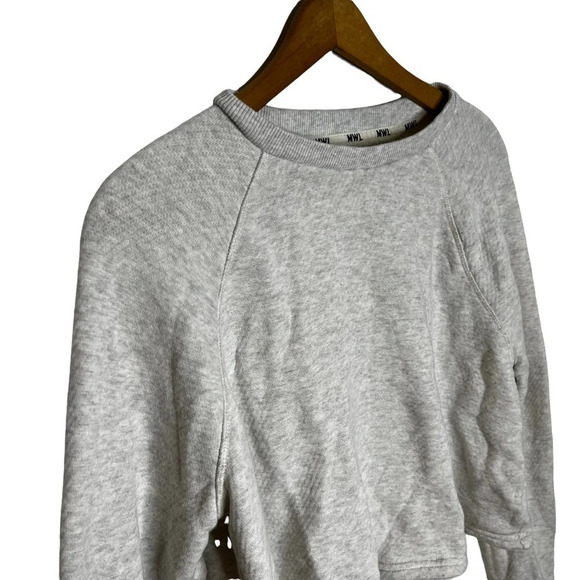MADEWELL Make Weekends Longer Airy Terry Cropped Boxy Pullover Crewneck Sweater - Picture 4 of 9